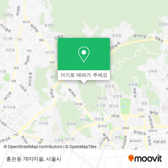 홍은동 개미마을 지도