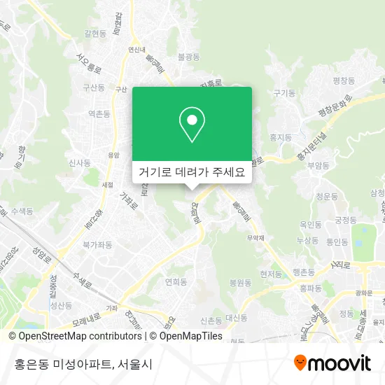 홍은동 미성아파트 지도