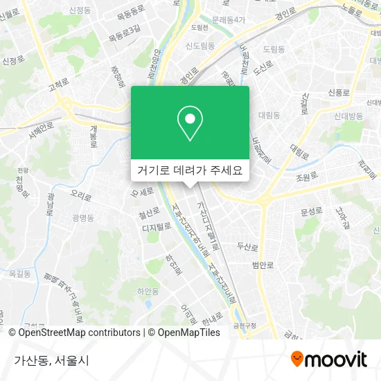 가산동 지도