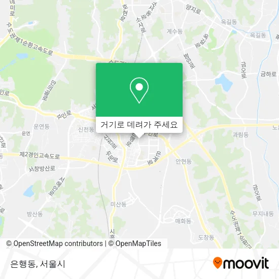은행동 지도