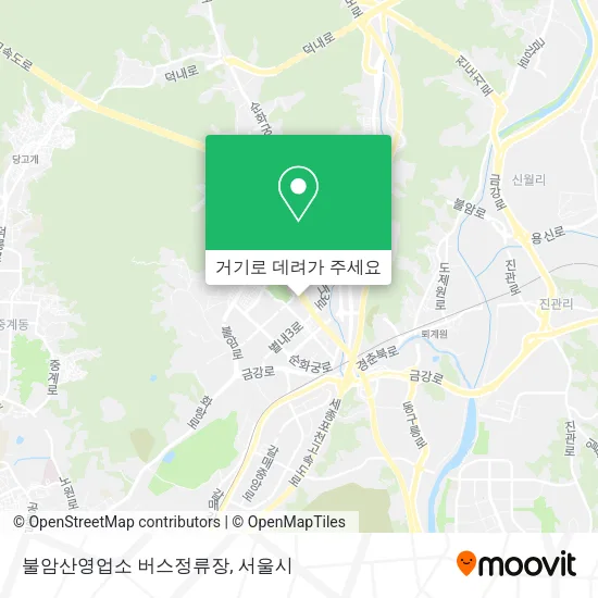 불암산영업소 버스정류장 지도