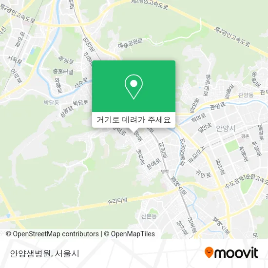 안양샘병원 지도