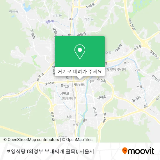 보영식당 (의정부 부대찌개 골목) 지도