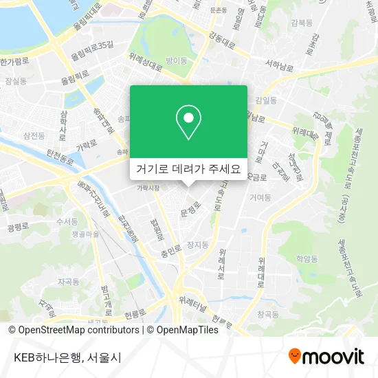 KEB하나은행 지도