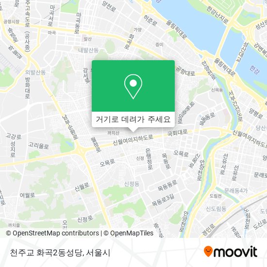 천주교 화곡2동성당 지도
