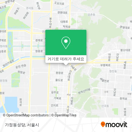 가정동성당 지도