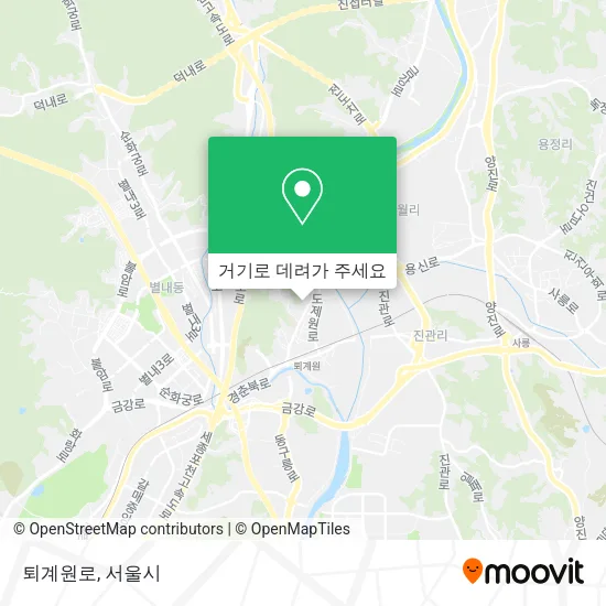 퇴계원로 지도