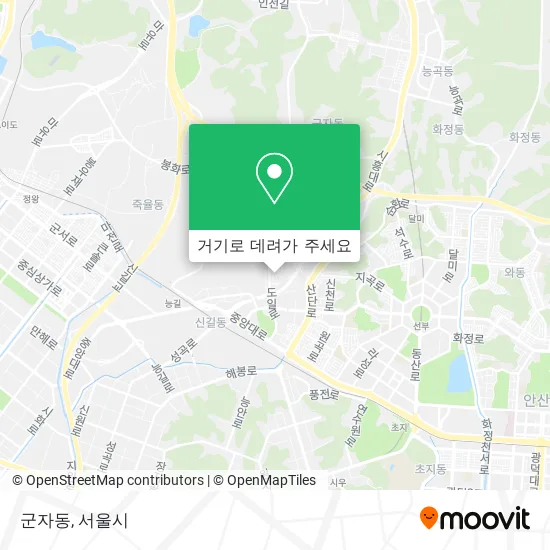군자동 지도