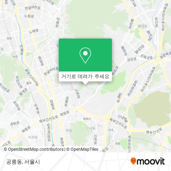 공릉동 지도