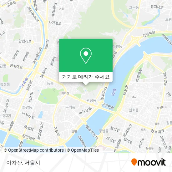 아차산 지도