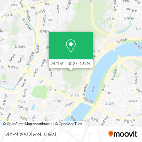 아차산 해맞이광장 지도