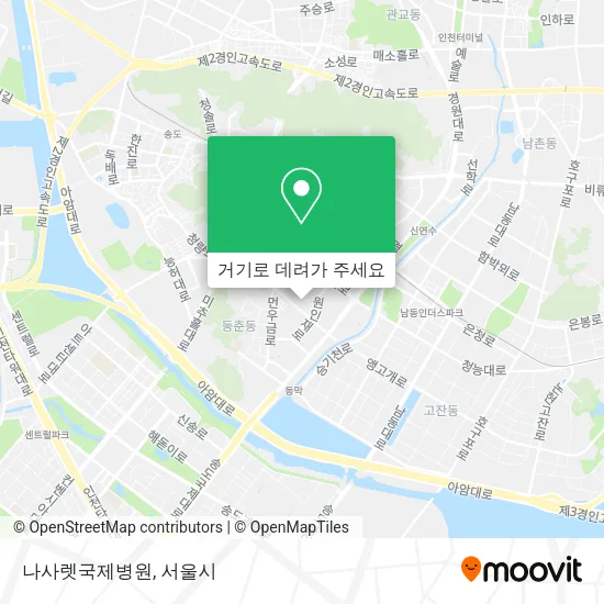 나사렛국제병원 지도