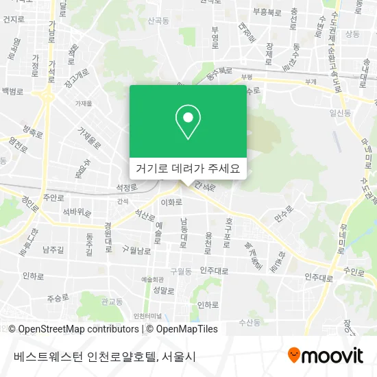 베스트웨스턴 인천로얄호텔 지도