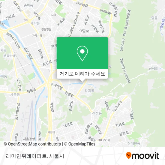 래미안위례아파트 지도