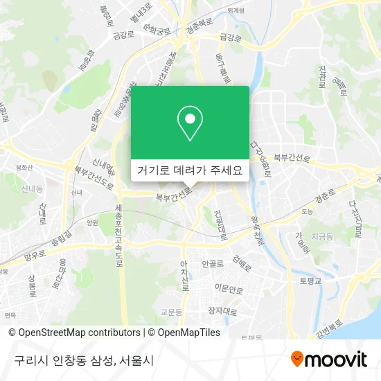 구리시 인창동 삼성 지도