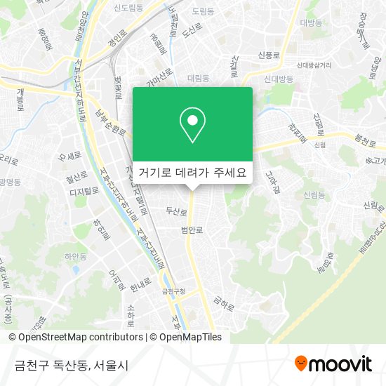 금천구 독산동 지도