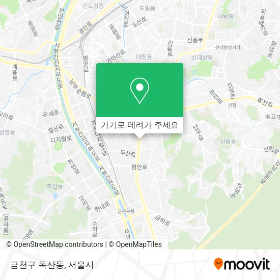 금천구 독산동 지도