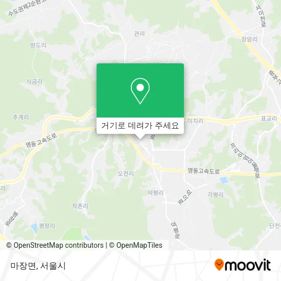마장면 지도