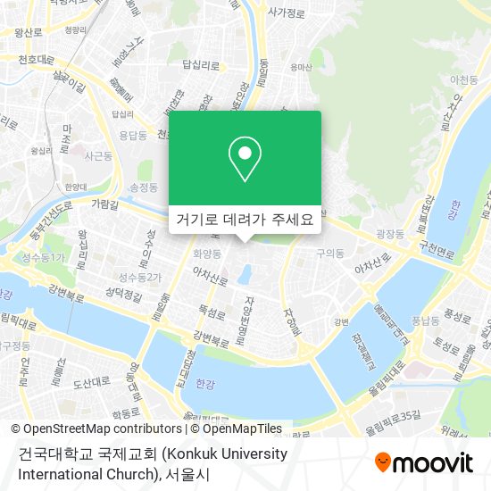 건국대학교 국제교회 (Konkuk University International Church) 지도