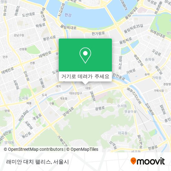 래미안 대치 팰리스 지도