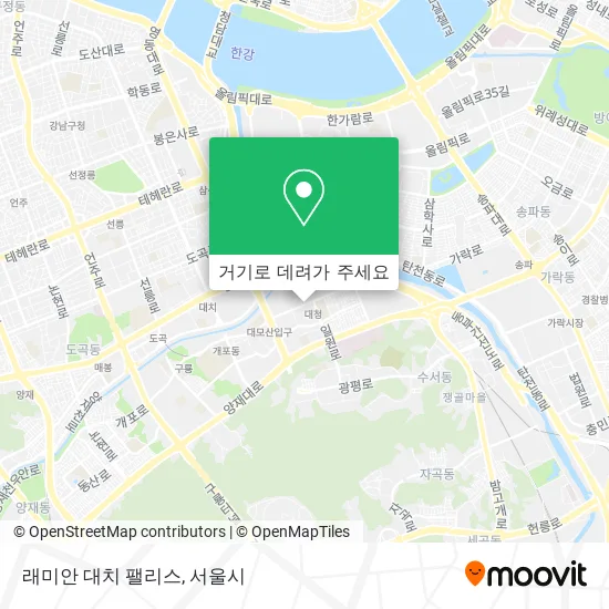 래미안 대치 팰리스 지도