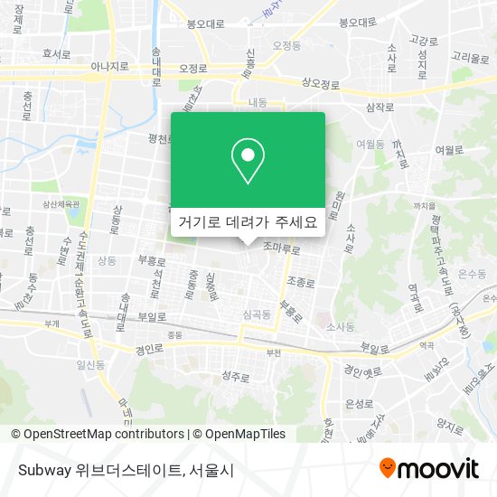 Subway 위브더스테이트 지도