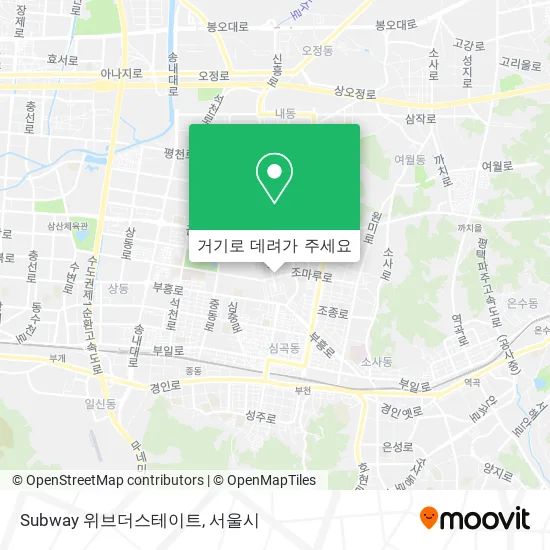 Subway 위브더스테이트 지도