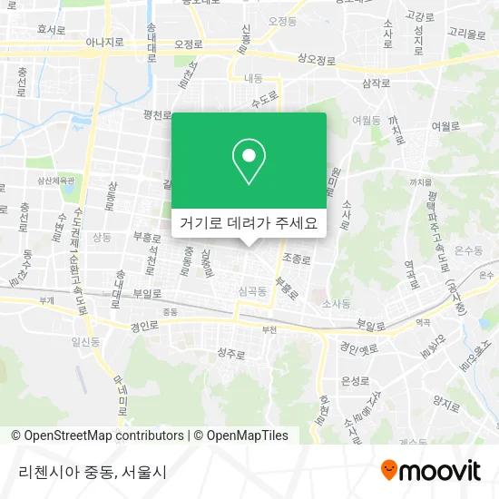 리첸시아 중동 지도
