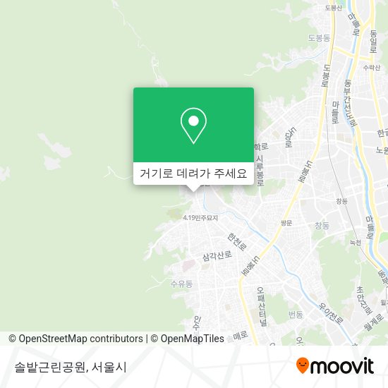 솔밭근린공원 지도