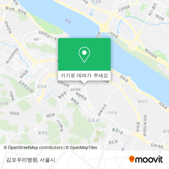 김포우리병원 지도