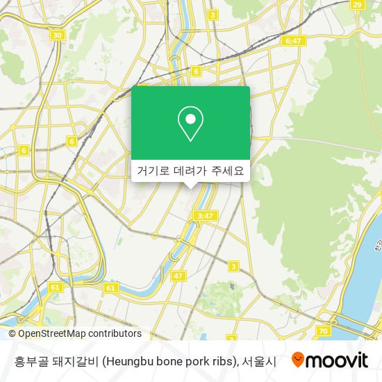 흥부골 돼지갈비 (Heungbu bone pork ribs) 지도