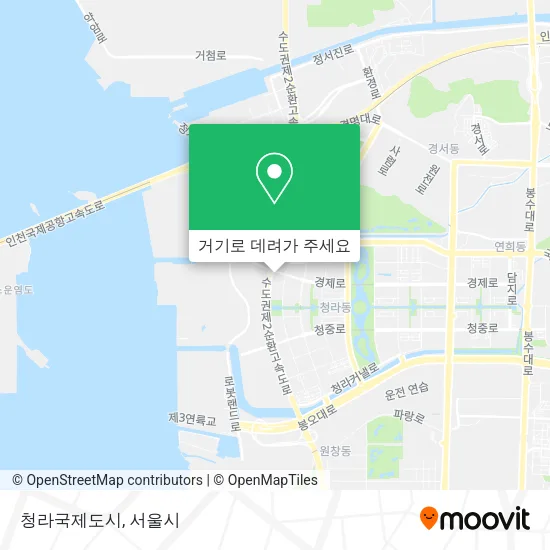 청라국제도시 지도