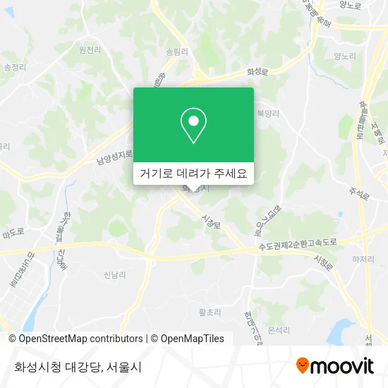 화성시청 대강당 지도