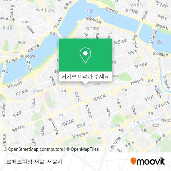 르메르디앙 서울 지도