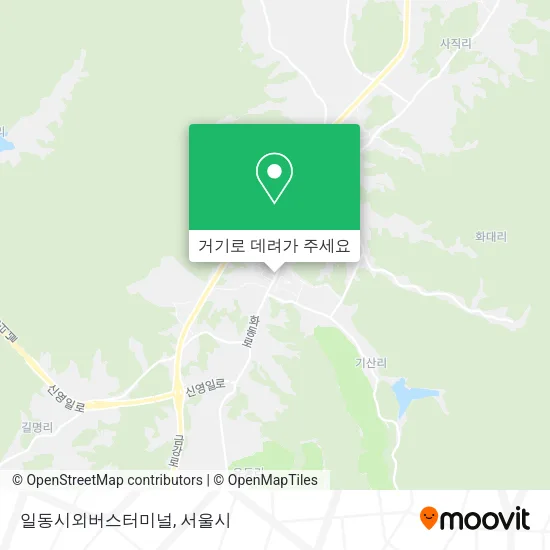 일동시외버스터미널 지도