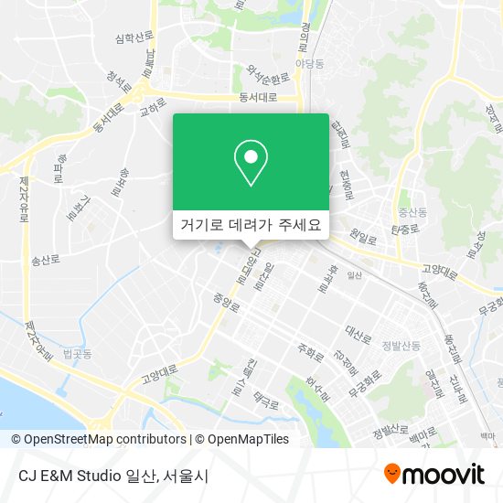 CJ E&M Studio 일산 지도