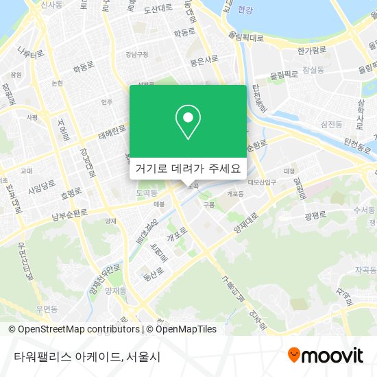 타워팰리스 아케이드 지도