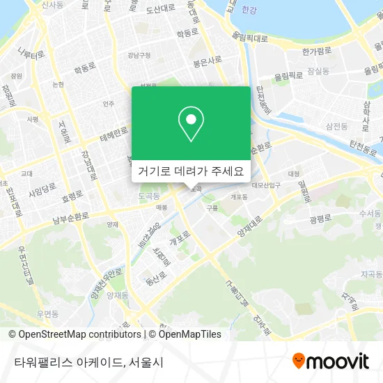 타워팰리스 아케이드 지도