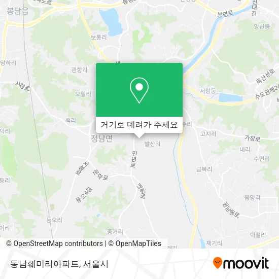 동남훼미리아파트 지도