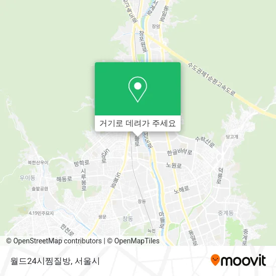 월드24시찜질방 지도