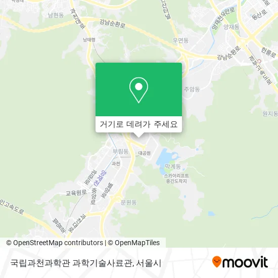 국립과천과학관 과학기술사료관 지도