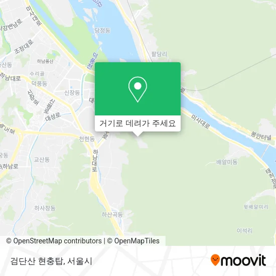 검단산 현충탑 지도