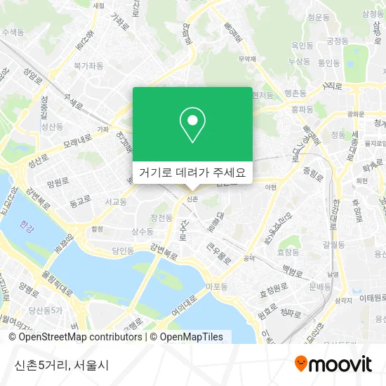 신촌5거리 지도