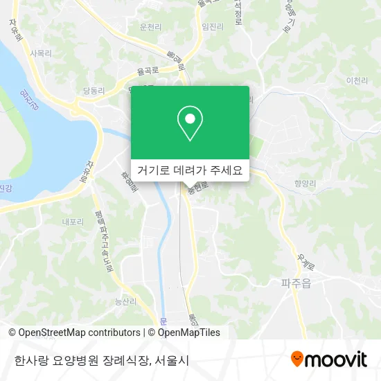 한사랑 요양병원 장례식장 지도