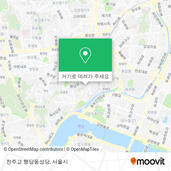 천주교 행당동성당 지도