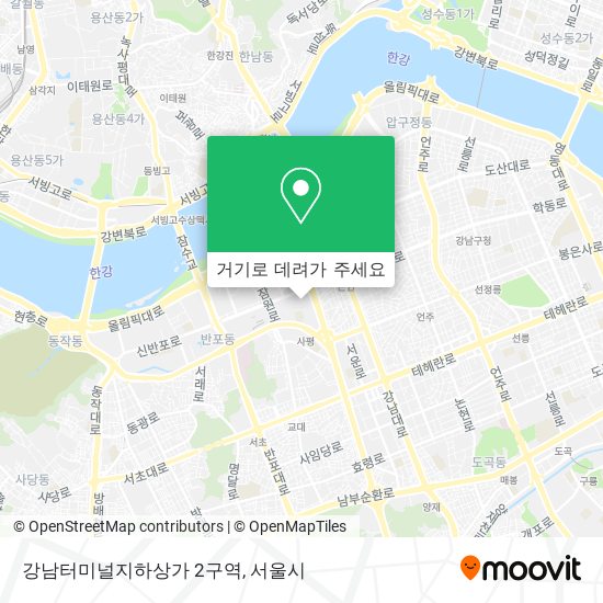 강남터미널지하상가 2구역 지도