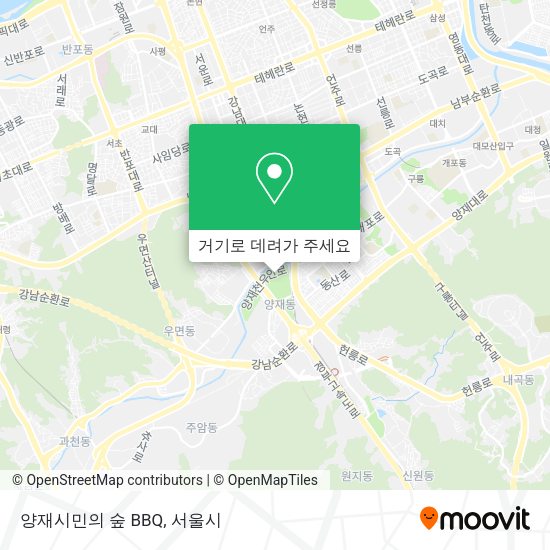 양재시민의 숲 BBQ 지도