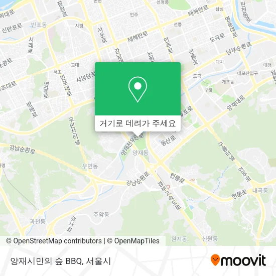 양재시민의 숲 BBQ 지도