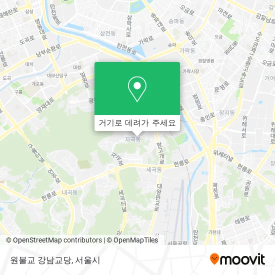 원불교 강남교당 지도