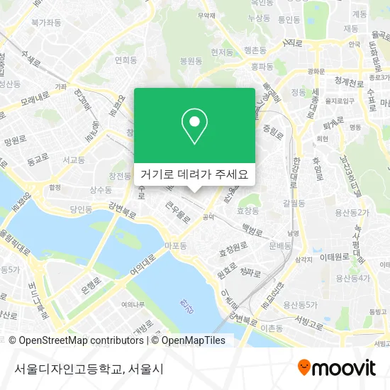 서울디자인고등학교 지도